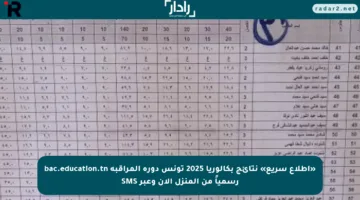 «اطلاع سريع» نتائج بكالوريا 2025 تونس دورة المراقبة bac.education.tn رسمياً من المنزل الآن وعبر SMS